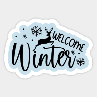 Welcome Winter | Winter Vibes Sticker